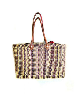 Bolso Maxi Mimbre Flores
