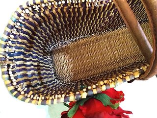 Bolso Maxi Mimbre Flores