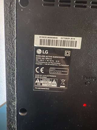 LG SK6F + Subwoofer SPK5-W Negro