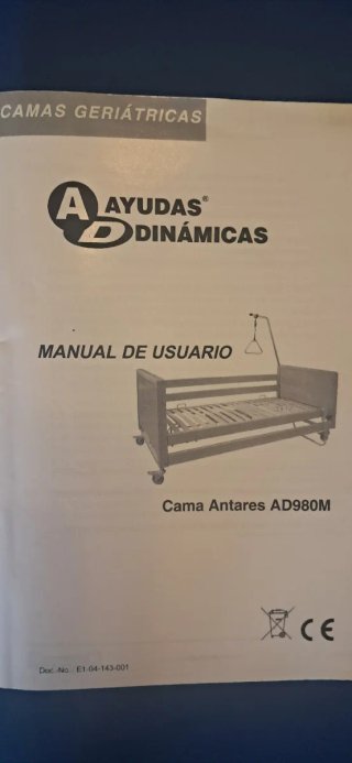 Cama Geriátrica Articulada Eléctrica