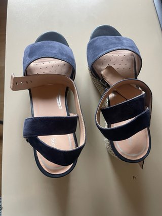 Sandalias Geox Azul Cuña