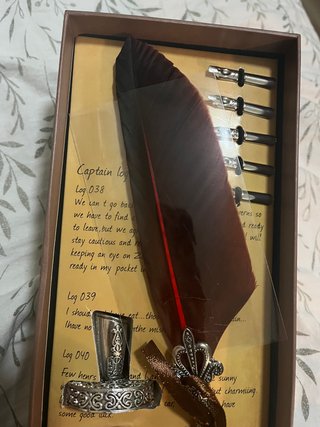 Pluma Caligrafía y Tinta Estilo Vintage dracula