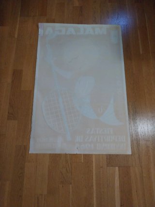 Cartel Fiestas Deportivas Invierno Málaga 1965