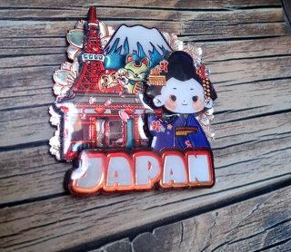 Imán Nevera Japón: Torre Tokio, Fuji, Geisha