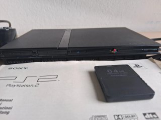 PlayStation 2 Slim Nera Completa