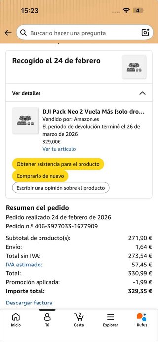 Drone DJI Neo 2 Fly More Combo (alleen drone)