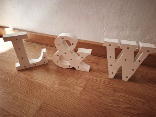 Letras Madera Decorativas LED