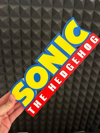Sonic The Hedgehog -Logo 3D Premium (27 cm)