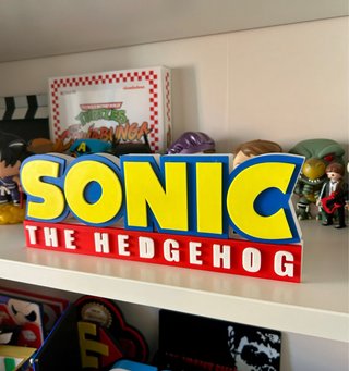 Sonic The Hedgehog -Logo 3D Premium (27 cm)
