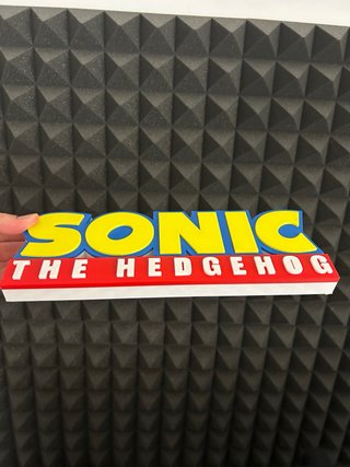 Sonic The Hedgehog -Logo 3D Premium (27 cm)