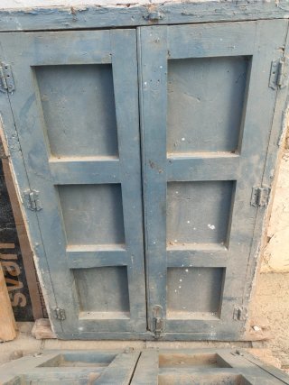 Ventanas antiguas madera castaño