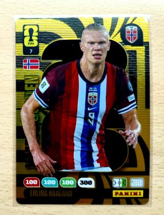 Panini World Cup 2026 Card 7 Haaland Golden Baller