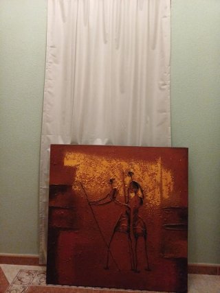 Cuadro grande relieve 1m x 1m