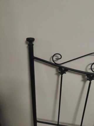 Cabecero de forja negro