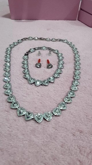 Conjunto Swarovski Ariana Grande Corazón