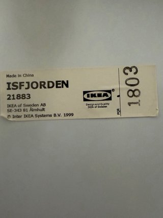 Espejo de pie IKEA ISFJORDEN blanco descatalogado