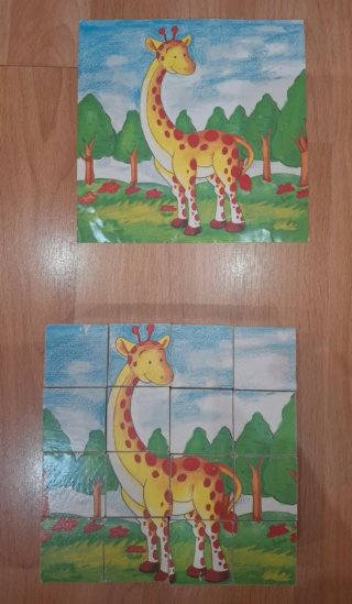 Cubos Puzzle Jirafa Infantil