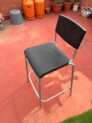 Taburete IKEA Stig Negro/Gris