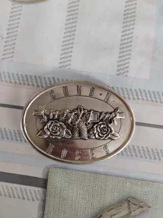 Hebilla Cinturón Guns N' Roses Plata