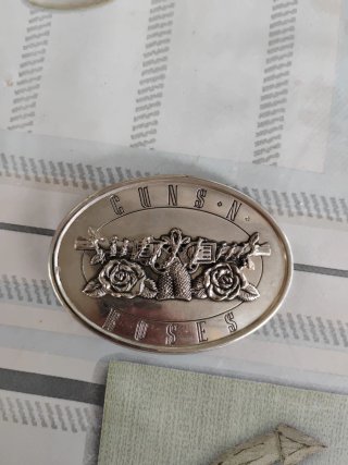 Hebilla Cinturón Guns N' Roses Plata