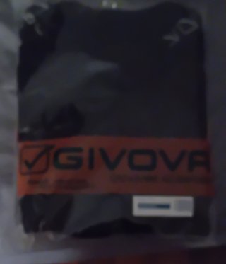 Camiseta Givova Negra Manga Corta