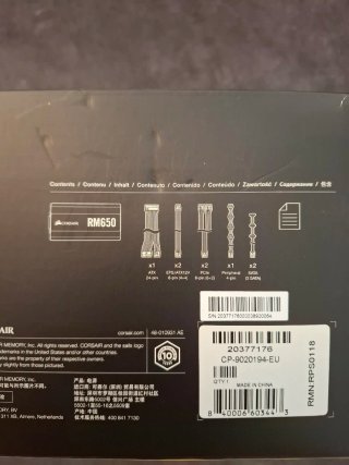 Corsair RM650 Fuente Alimentación 80 Gold Modular