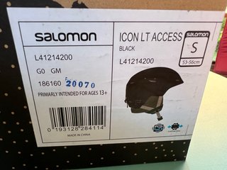 Casco Esquí Salomon Niño Talla S Color negro