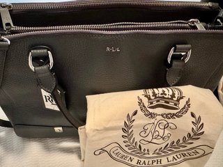 Bolso Ralph Lauren RLL Piel color gris