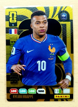 Panini World Cup 2026 Card 5 Mbappe Golden Baller