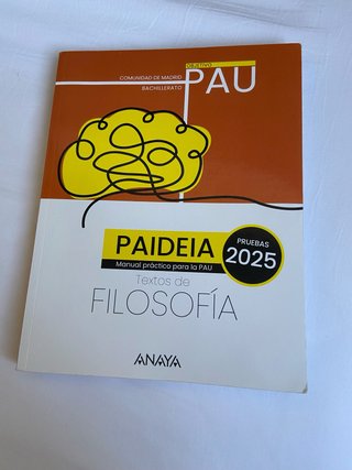 Libro de textos de filosofía de Madrid.