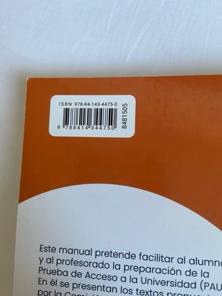 Libro de textos de filosofía de Madrid.