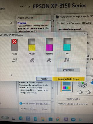 Cartucho Tinta Epson 603XL Negro