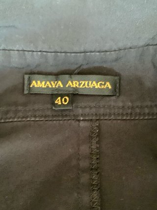 Camisa Niza Arzaga Negra Volantes Talla L