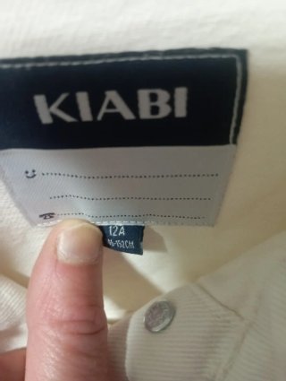 Chaqueta vaquera blanca Kiabi