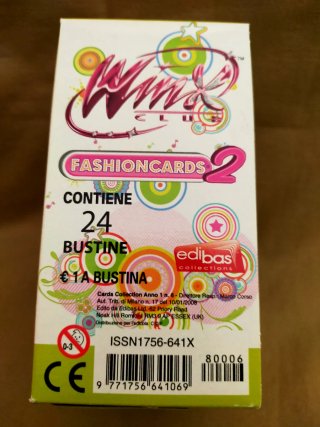 Caja Winx Fashioncards2 Nueva con 24 sobres