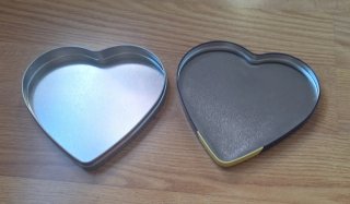 Caja metálica corazón I Love You to the Moon