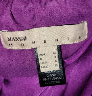 Vestido Morado Fiesta Talla M