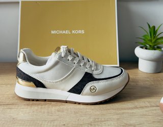 Zapatillas Michael Kors Blancas y Doradas