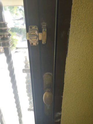 Puerta Hierro Forjado con Cristal Espejo