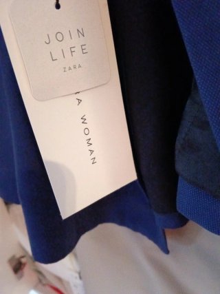 Blazer Zara Azul Talla XL