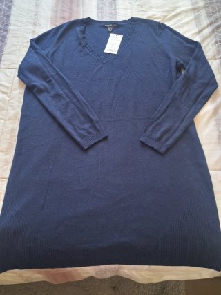 Vestido Mango azul talla L.