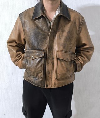Chaqueta cuero aviador