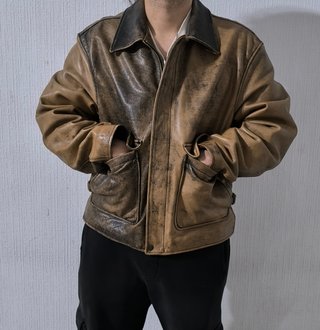 Chaqueta cuero aviador