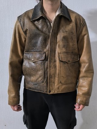 Chaqueta cuero aviador