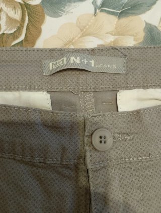 Pantaloni uomo grigi lunghezza 104 cm
