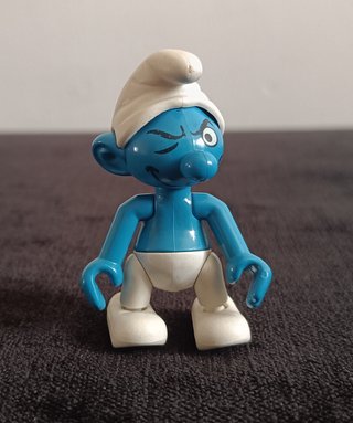 LOTE 7 FIGURAS PITUFOS CLASICOS PEYO AÑOS 80
