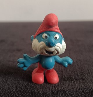 LOTE 7 FIGURAS PITUFOS CLASICOS PEYO AÑOS 80