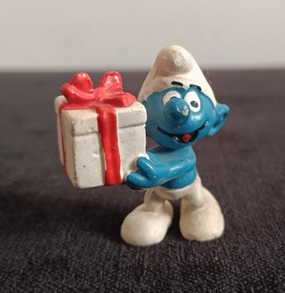LOTE 7 FIGURAS PITUFOS CLASICOS PEYO AÑOS 80