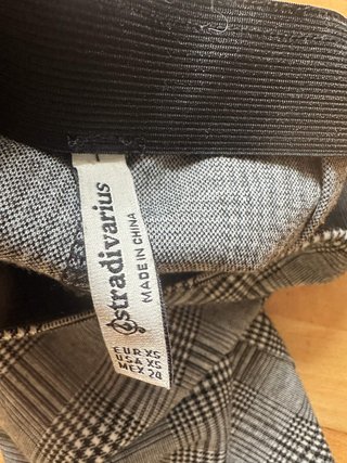Falda de cuadros Stradivarius