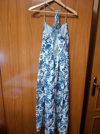 Vestido largo estampado floral